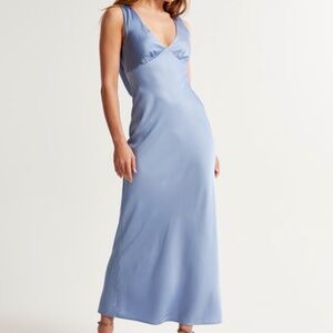 Abercrombie & Fitch Plunge Cowl Back Maxi Dress